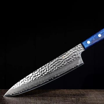 Yaxell BLUE BREEZE – Koksmes 20 cm – MOVAX Staal – Bla, Ophalen of Verzenden, Nieuw, Rvs of Chroom, Los bestek