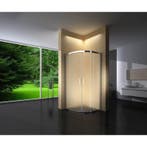 Douchecabine 80X80 Kwartrond Floor- Mat Glas (Douchecabines), Ophalen of Verzenden, Nieuw