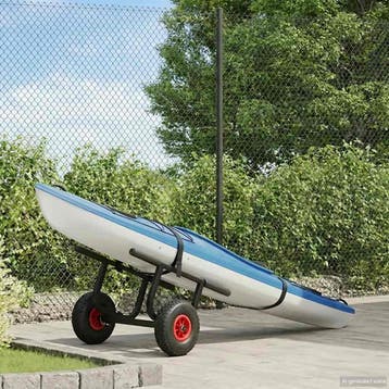 vidaXL Kajaktrolley 90 kg aluminium, Verzenden, Nieuw