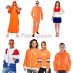 Koningsdag Kleding Man Vrouw Kind - Oranje kostuums en meer, Ophalen of Verzenden, Nieuw, Oranje of Koningsdag, Kleding