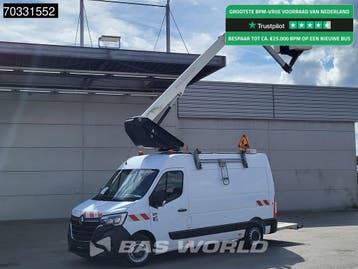 Renault Master 145PK Hoogwerker Klubb K32 Werkhoogte 12,5m L, Stof, Gebruikt, Euro 6, Renault