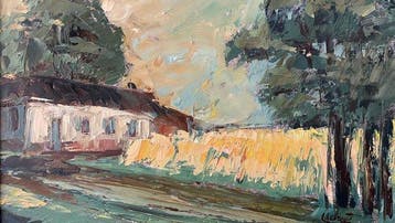 Lode Sebregts (1906-2002) - Landweg met boerderij en, Antiek en Kunst, Kunst | Schilderijen | Klassiek