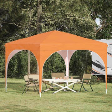 vidaXL Pop-up partytent 290 x 290 x 245 cm Oranje, Tuin en Terras, Partytenten, Verzenden, Nieuw, Partytent