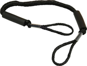 Bungee Dock Line met Dubbele Lus 120-175cm Zwart, Watersport en Boten, Ophalen of Verzenden, Nieuw