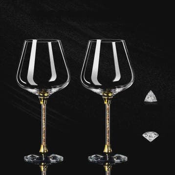 Luxe Kristallen Wijnglas Set - Elegant Glas voor Rode Wijn &, Verzenden