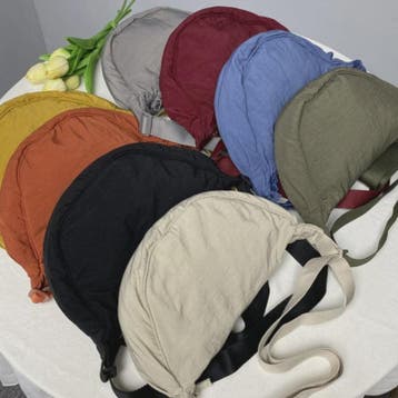 Stijlvolle Nylon Hobo Crossbody Tas voor Dames - Halve Maan, Verzenden, Nieuw