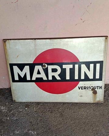 Martini Vermut - Reclamebord - Staal