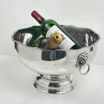 Champagne koeler - Leeuwenkopgrepen - Verzilverd - Meerdere