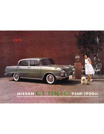 1963 NISSAN CEDRIC BROCHURE ENGELS, Nieuw, Nissan, Author
