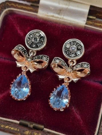 Zonder minimumprijs - Oorbellen - 9 kt. Zilver, Roségoud, Sieraden, Tassen en Uiterlijk, Oorbellen, Nieuw