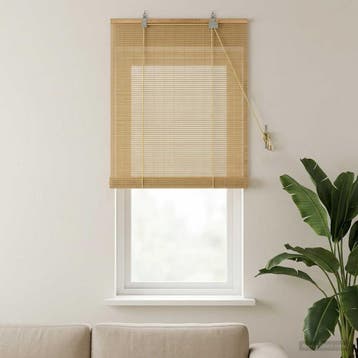 vidaXL Rolgordijn Naturel 40 x 160 cm Bamboe, Verzenden, Nieuw, Bruin