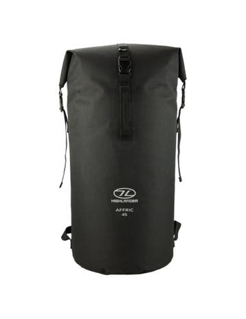 Highlander waterdichte rugzak drybag Affric 45 liter - Zwart, Verzenden, Nieuw, Waterdicht