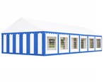 Classic Plus Partytent PVC 6x12x2 mtr in Wit-Blauw, Verzenden, Nieuw, 2 meter of meer, Partytent
