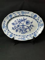 Meissen - Cipolla Blu - Piatto ovale Lunghezza 47cm - Piatto