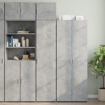 vidaXL Opbergkast smal 45x42,5x225 cm bewerkt hout, Minder dan 50 cm, Nieuw, 25 tot 50 cm, Overige houtsoorten