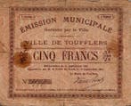 France Komitat 59390 Toufflers 5 Francs 09/11/1914, Postzegels en Munten, Munten | Nederland, Verzenden