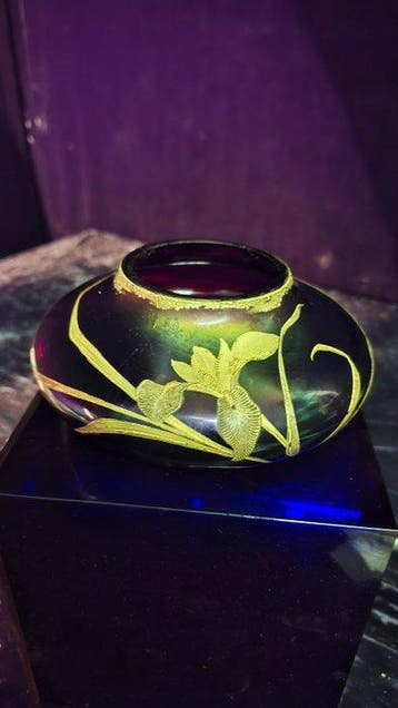Vaas - Glas - Art Nouveau, Antiek en Kunst, Antiek | Glas en Kristal