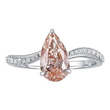Zonder minimumprijs - Ring - 14 karaat Witgoud - 1.64ct. tw., Nieuw