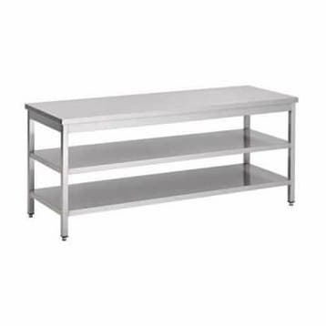 Magazijnopruiming: RVS werktafel met dubbel bodemschap, Ophalen of Verzenden
