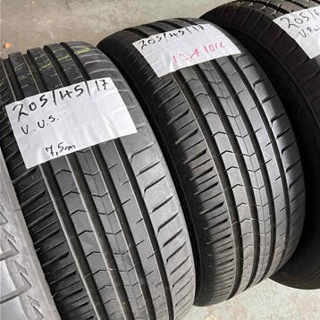 2 x Vredestein 205-45-17 Zomerbanden 7,5mm, Gebruikt, 17 inch, Band(en), Personenwagen