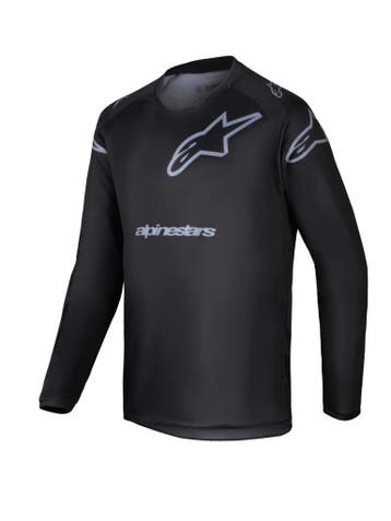 Alpinestars 2025 Racer Graphite Jeugd Crossshirt Zwart / Gri, Ophalen of Verzenden, Nieuw