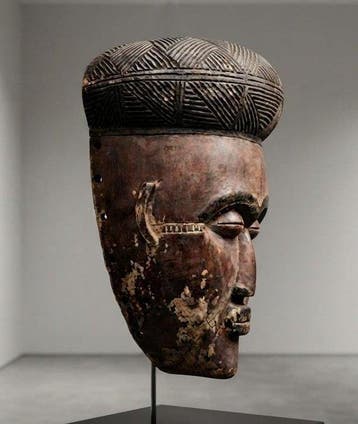 Wandelstok - Hout - Chokwe-masker, Antiek en Kunst