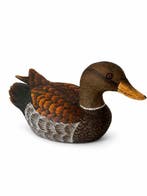 Lokeend - Elegante Anatra Decoy ( Anas Crecca) - ca. 27 cm -, Antiek en Kunst