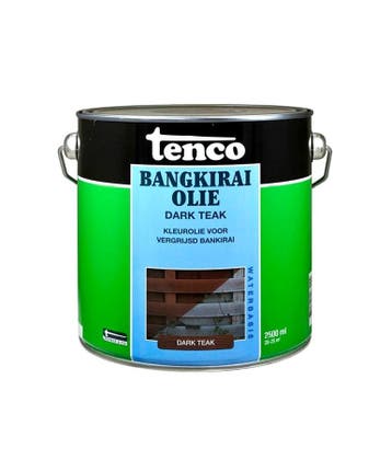 Bangkirai Olie Dark Teak 2,5 liter, Doe-het-zelf en Verbouw, Verf, Beits en Lak, Ophalen of Verzenden, Nieuw
