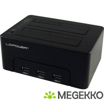 LC-Power LC-DOCK-U3-HUB basisstation voor opslagstations, Verzenden, Nieuw, LC Power