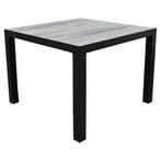Fresno dining tuintafel 100x100xH74cm antraciet, Ophalen of Verzenden, Nieuw