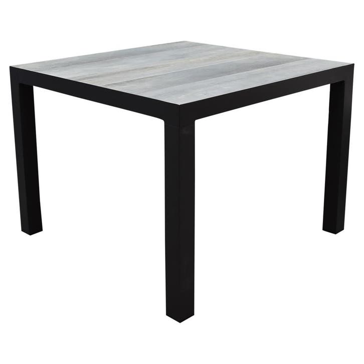 Fresno dining tuintafel 100x100xH74cm antraciet, Tuin en Terras, Tuintafels, Nieuw, Ophalen of Verzenden