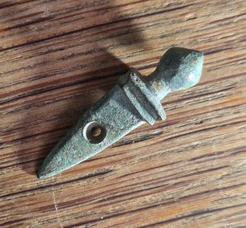 Oud-Romeins Brons gladius zwaard hanger legionair amulet