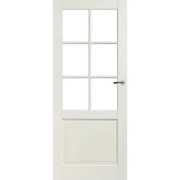 Cando binnendeur Leeds 83x231,5 (Wit, Opdek rechtsdraaiend), 80 tot 100 cm, 215 cm of meer, Binnendeur, Nieuw