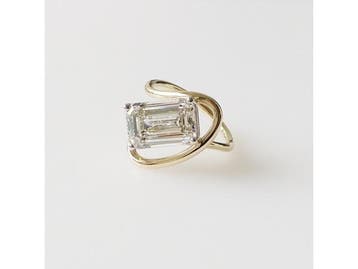 Veiling - 5.04ct Lab Grown Diamond Ring, Nieuw