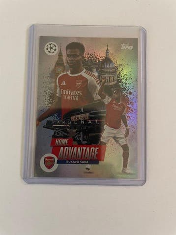 2025/26 Topps UEFA Champions League Bukayo Saka HP-10 Case, Nieuw