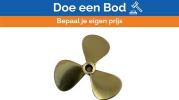 Bieden: Michigan Propellers 3-Blade Brass Propeller GL352 1, Watersport en Boten, Ophalen of Verzenden, Nieuw