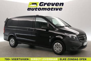 Mercedes-Benz Vito CDI Lang  Airco  Camera  Trekhaak  3 Zits, Auto's, Bestelauto's, Zwart, Mercedes-Benz, Nieuw, Te koop