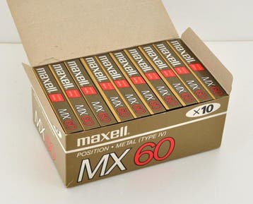 Maxell - MX 60 Metal Position (Type IV) Lege audiocassette, Nieuw