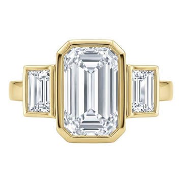 Ring - 14 karaat Geel goud - 2.39ct. tw. Diamant (Lab-grown), Nieuw