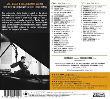 cd - chet baker - COMPLETE INSTRUMENTAL STUDIO RECORDINGS..., Verzenden, Zo goed als nieuw