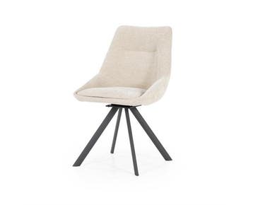 Eetkamerstoel Bliss - taupe | BY-BOO, Huis en Inrichting, Stoelen, Ophalen of Verzenden, Nieuw