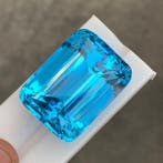 1 pcs Blauw Topaas - 216.70 ct - Lotus Gemology - GEEN HITTE, Sieraden, Tassen en Uiterlijk, Edelstenen, Nieuw