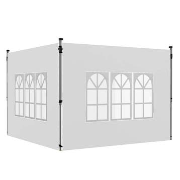 2-delige Set Zijpanelen Voor Paviljoen 3x3/3x4 M, Zijwand Me, Verzenden