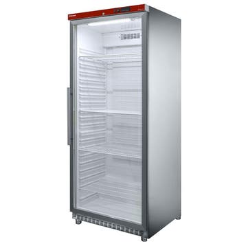 Koelkast GN 2/1, glazen deur, geventileerd, 600 liter. R.V.S, Verzenden, Nieuw in verpakking