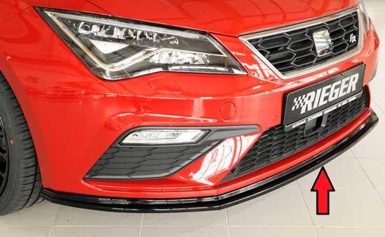 Seat Leon Cupra FR 5F front splitter - Rieger, Auto diversen, Tuning en Styling, Verzenden