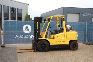Veiling: Heftruck Hyster H4.00XM-6 LPG 3000kg 5.0m 2005, 3000 tot 4000 kg, Heftruck, Hyster, Ophalen