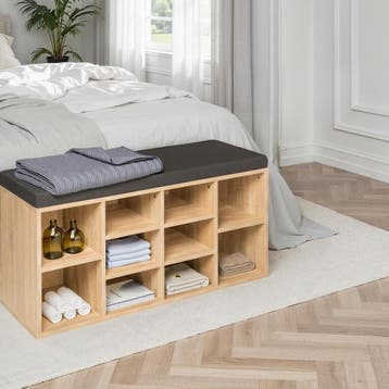 Schoenenkast met zitkussen 103,5x48x30cm, Verzenden, Nieuw