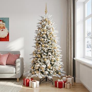 vidaXL Kunstkerstboom met kerstbal 180 cm 300 LEDs Warmwit, Verzenden, Nieuw