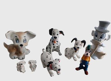 Ceramiche Disney vintage - 8 Figure, Nieuw