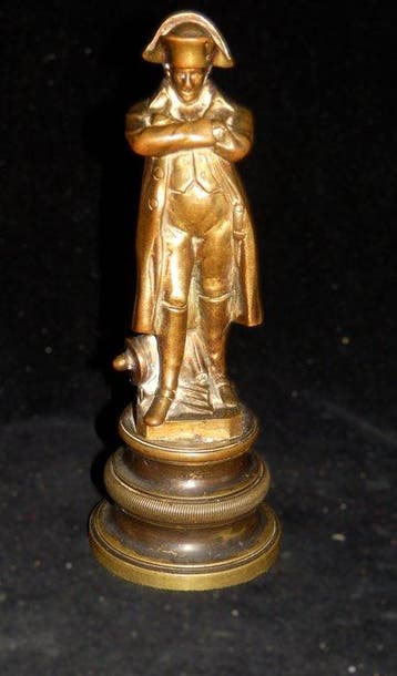 Zwaar massief bronzen Beeldje van Napoleon Bonaparte -